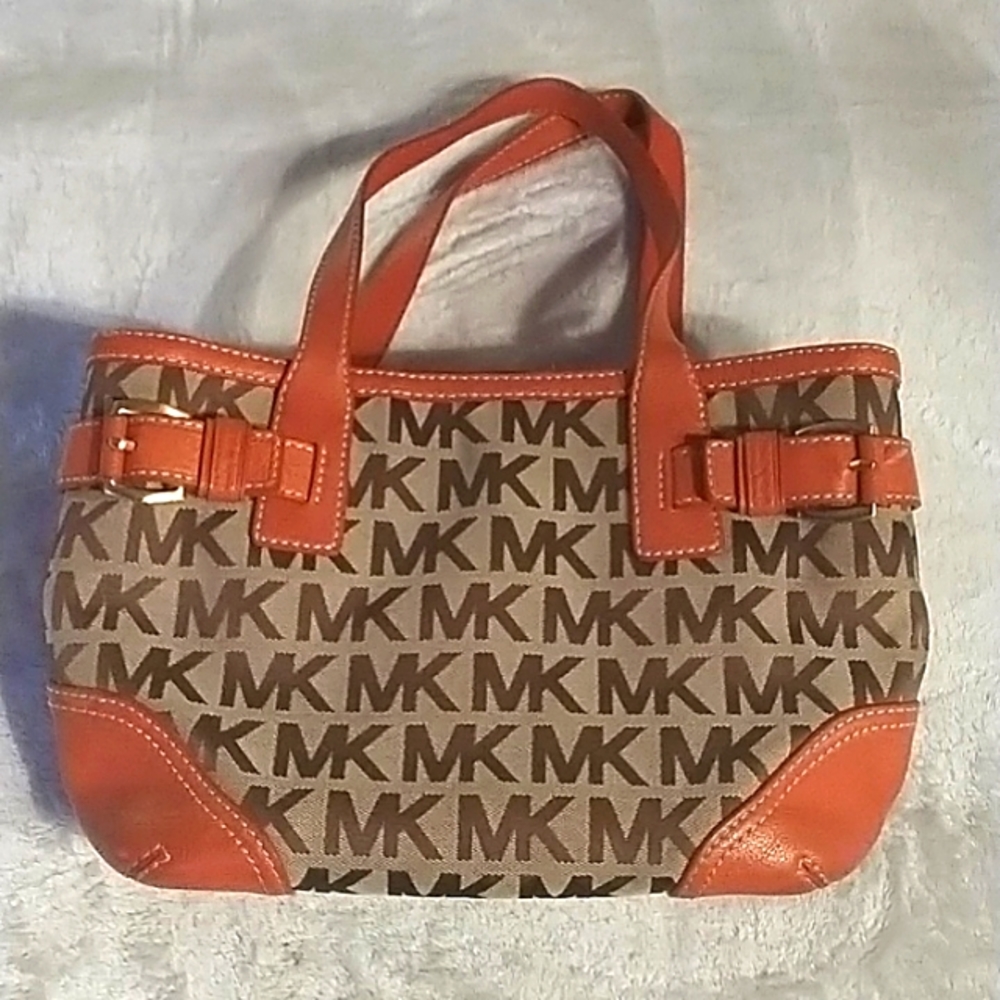 Michael Kors tote bag in brown and orange